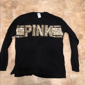 VS Pink Sequin Long Sleeved Shirt